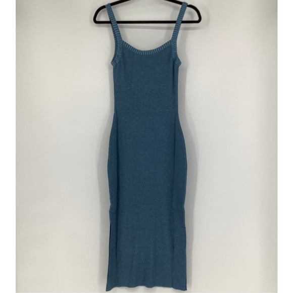 NEW! NAADAM Size Small Merino Silk Slip Lightweight Dress Blue $275 msrp J6-10 - Picture 3 of 12